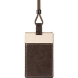 Moshi Vegan Leather Badge/ID Holder Oak Brown