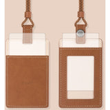 Moshi Vegan Leather Badge/ID Holder Oak Brown