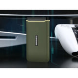 Transcend 2 TB Portable Solid State Drive - External - Military Green