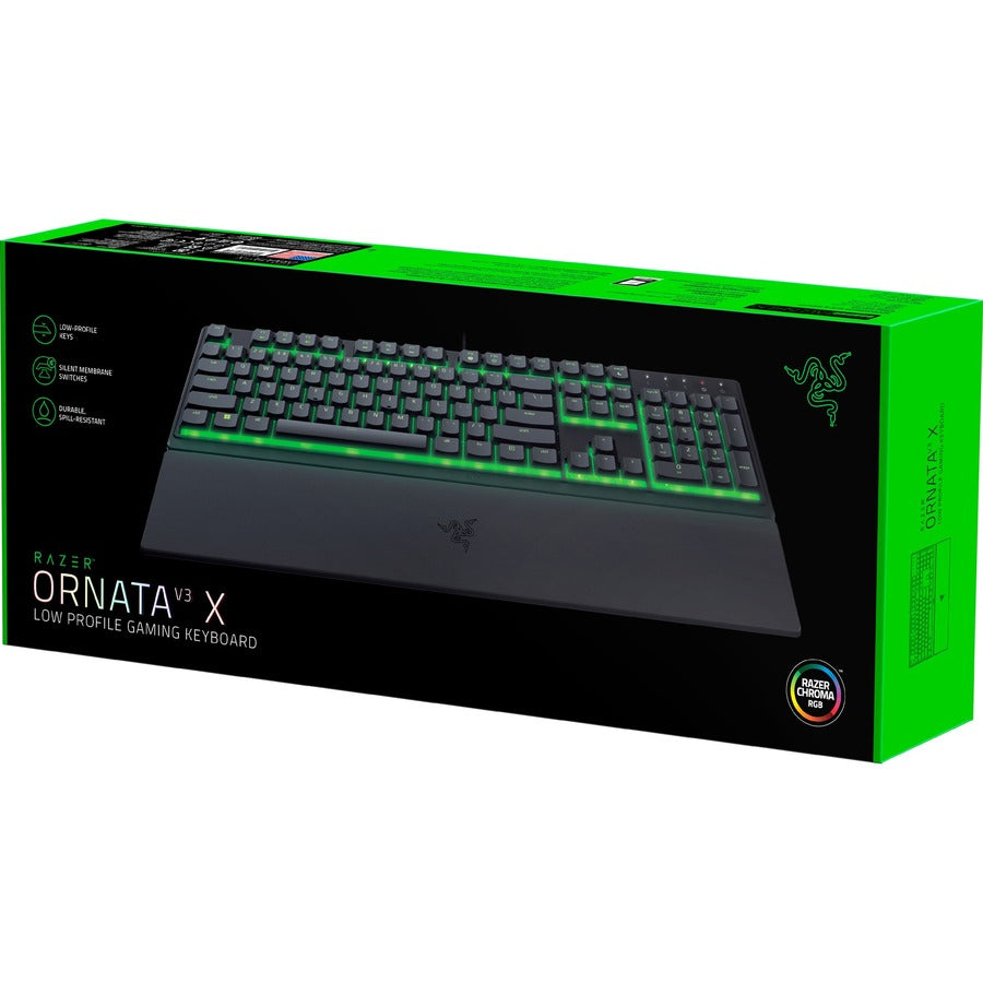 Razer Ornata V3 X - US Low-profile Membrane RGB Keyboard