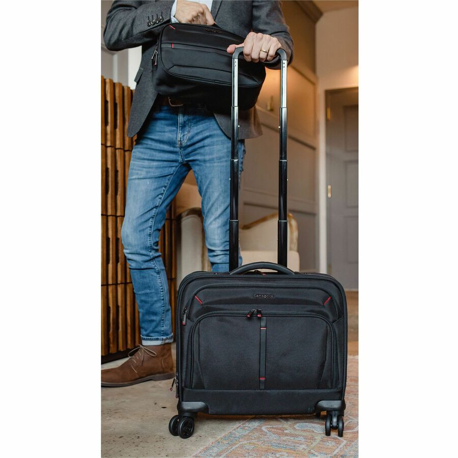 Samsonite Xenon 3.0 Travel/Luggage Case for 12.9" to 15.6" Notebook, Tablet, Accessories - Black