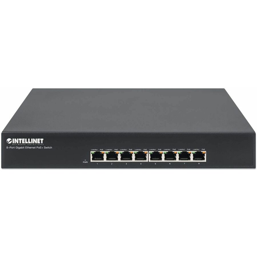 Intellinet 8-Port Gigabit Ethernet PoE+ Switch