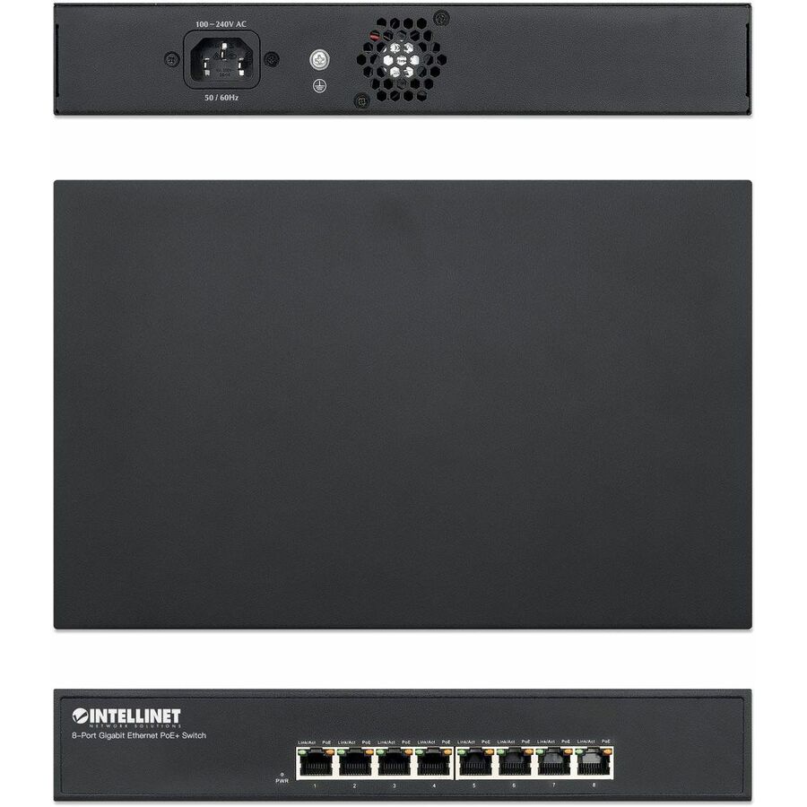 Intellinet 8-Port Gigabit Ethernet PoE+ Switch