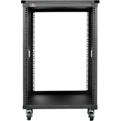 Claytek 15U 600mm Depth Simple Server Rack with Wood Top