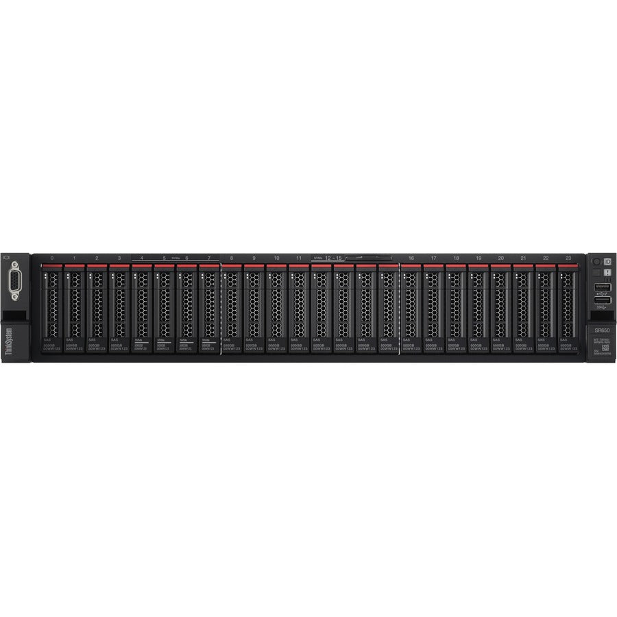 Lenovo ThinkSystem SR650 7X06A0FENA 2U Rack Server - 1 x Intel Xeon Silver 4214 2.20 GHz - 16 GB RAM - Serial ATA/600 Controller