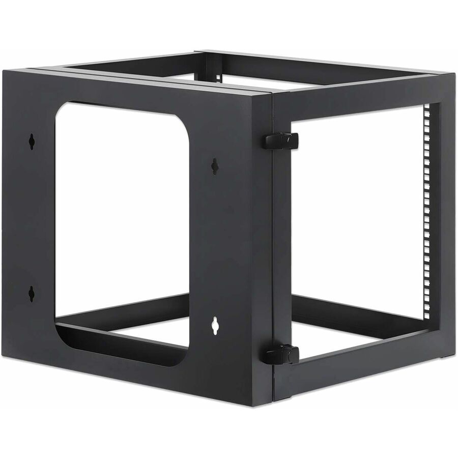 Manhattan 19" Wall Mount Open Frame Network Rack, 9U, Rear-hinged Swing Frame