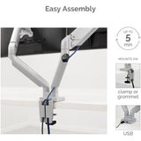 Fellowes Platinum Series Dual Monitor Arm - Silver