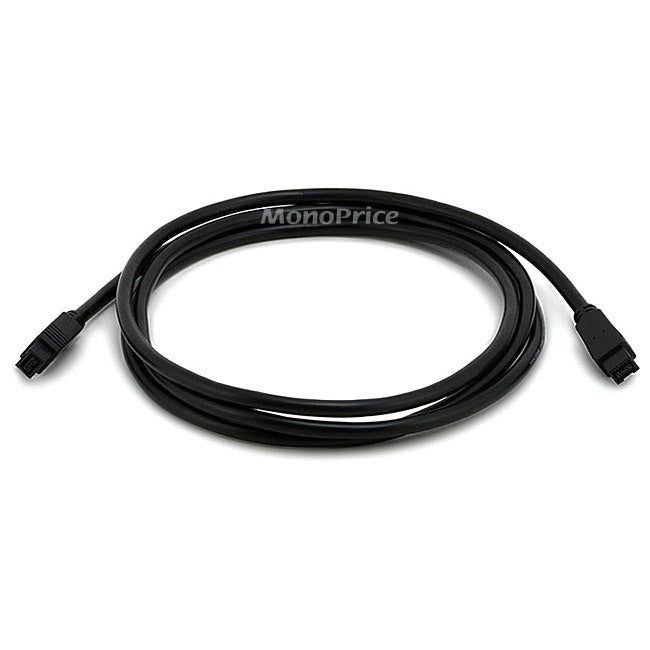 Monoprice 9 PIN/ 9PIN BETA FireWire 800 - FireWire 800 Cable, 6FT, Black