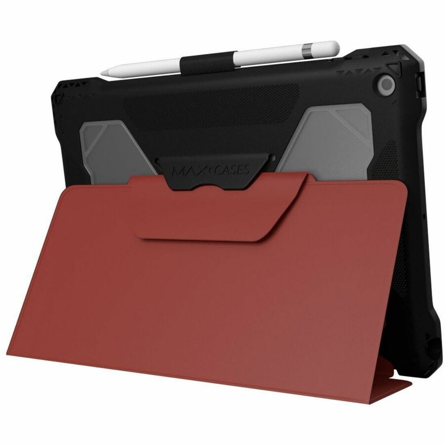 Extreme Folio-X2 for iPad 9 (7/8) 10.2" (2021) (New Wipeable Material) (Red)