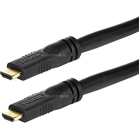 Monoprice Commercial Silver Series High Speed HDMI Cable, 25ft Black