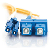 C2G 1m LC-SC 9/125 Duplex Single Mode OS2 Fiber Cable - Yellow - 3ft