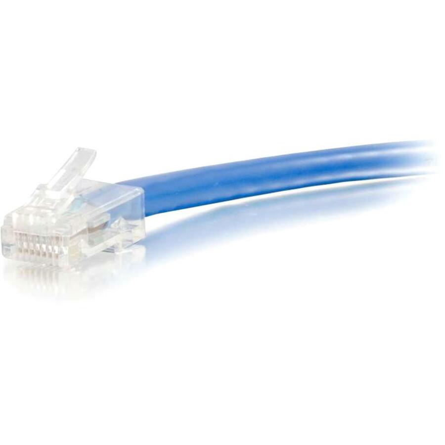 C2G 10ft Cat6 Non-Booted Unshielded (UTP) Ethernet Cable - Cat6 Network Patch Cable - PoE - Blue