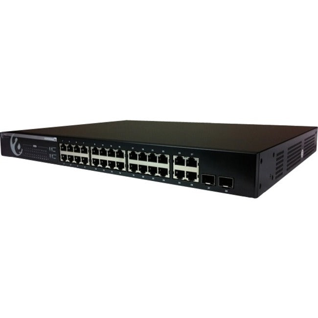 Amer 24 Port 10/100 PoE, 2 Port 1000, 2 Port Gigabit RJ45/SFP Combo Managed L2 Switch