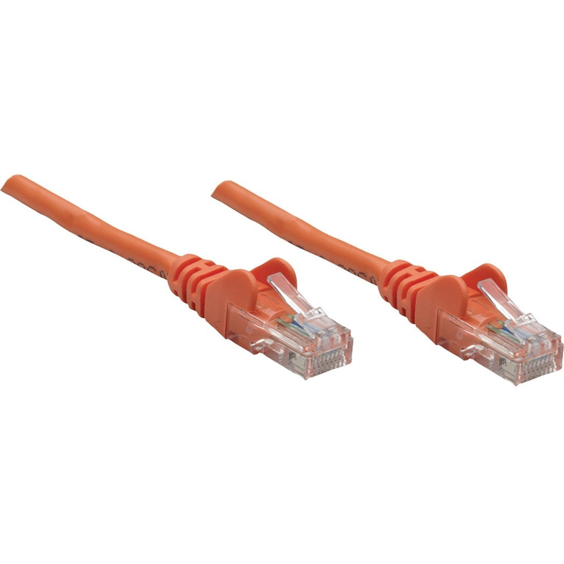 Intellinet Network Solutions Cat5e UTP Network Patch Cable, 1.5 ft (0.5 m), Orange