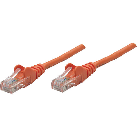 Intellinet Network Solutions Cat5e UTP Network Patch Cable, 1.5 ft (0.5 m), Orange