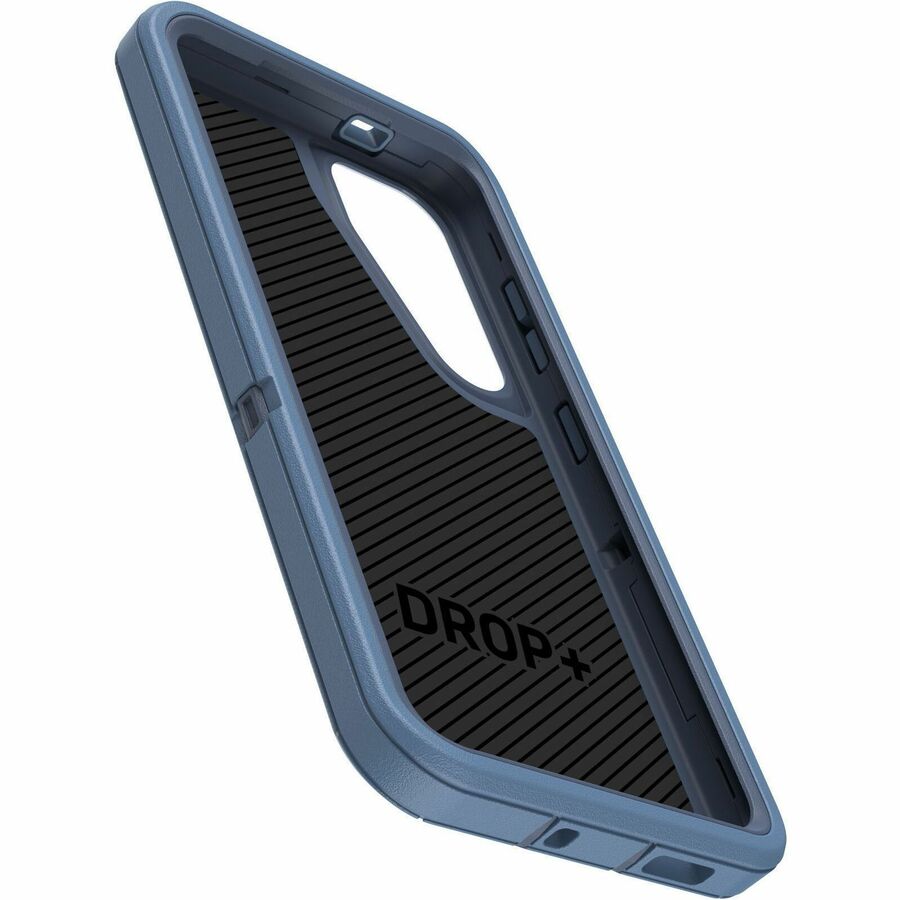 OtterBox Defender Carrying Case (Holster) Samsung Galaxy S24 Smartphone - Baby Blue Jeans (Blue)