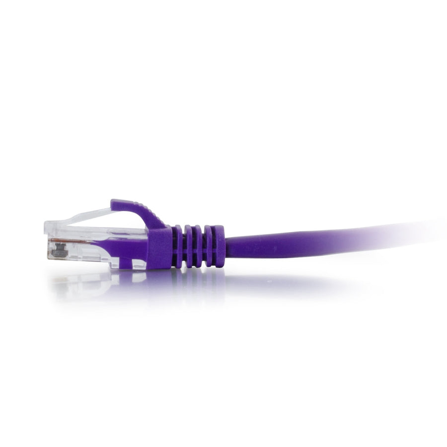 C2G 0.5ft Cat6a Unshielded Ethernet - Cat 6a Network Patch Cable - Purple