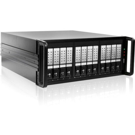 RAIDage JAGE412HDSL-DE Drive Enclosure 12Gb/s SAS, SATA/600 - Mini-SAS HD Host Interface - 4U Rack-mountable - Black, Silver