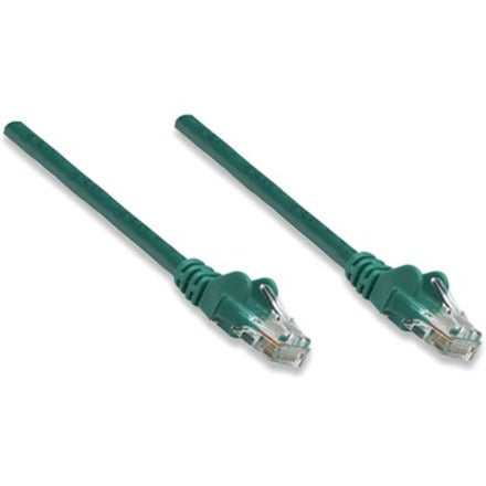 Intellinet Network Patch Cable, Cat6, 1.5m, Green, CCA, U/UTP, PVC, RJ45, Gold Plated Contacts, Snagless, Booted, Lifetime Warranty, Polybag