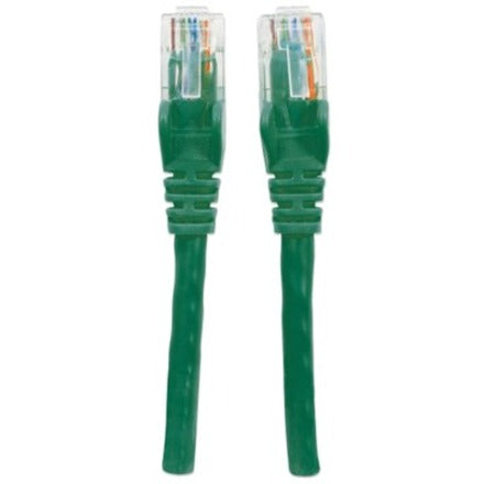 Intellinet Network Patch Cable, Cat6, 1.5m, Green, CCA, U/UTP, PVC, RJ45, Gold Plated Contacts, Snagless, Booted, Lifetime Warranty, Polybag