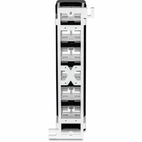 TRENDnet 12-Port Blank Angled Wall Mount Keystone Patch Panel, TC-KP12V, Use with TRENDnet Keystone Jacks (Sold Separately), Snap-in Style, Quick and Easy Access, 89D Wall Mount Bracket Included