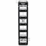 TRENDnet 12-Port Blank Angled Wall Mount Keystone Patch Panel, TC-KP12V, Use with TRENDnet Keystone Jacks (Sold Separately), Snap-in Style, Quick and Easy Access, 89D Wall Mount Bracket Included