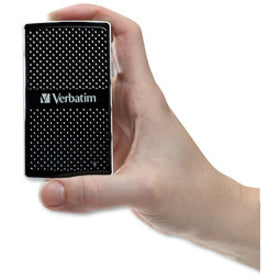 Verbatim 128GB Vx450 External SSD, USB 3.0 with mSATA Interface - Black