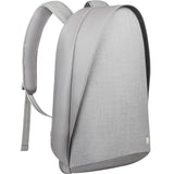 Moshi Tego Urban Backpack - Stone Gray, Anti-theft design, Padded Laptop Compartment up to 15" , External USB Pass-through Port