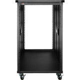 Claytek 18U 800mm Depth Simple Server Rack with Wood Top