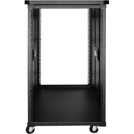 Claytek 18U 800mm Depth Simple Server Rack with Wood Top