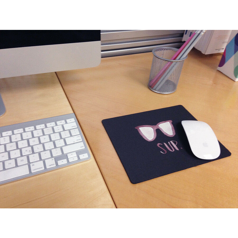 OTM Artist Prints Black Mouse Pad, Sup Dude