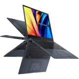 Asus Vivobook S 14 Flip TN3402 TN3402QA-DB56T 14" Touchscreen Convertible Notebook - WUXGA - 1920 x 1200 - AMD Ryzen 5 5600H Hexa-core (6 Core) - 16 GB Total RAM - 8 GB On-board Memory - 512 GB SSD - Quiet Blue