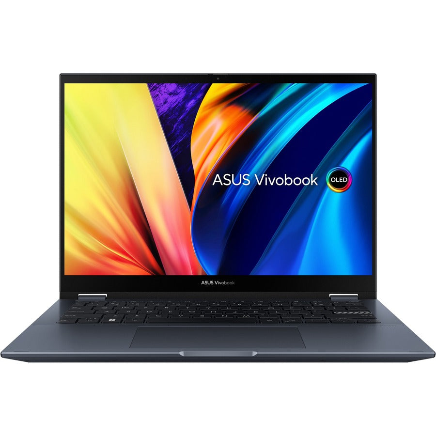 Asus Vivobook S 14 Flip TN3402 TN3402QA-DB56T 14" Touchscreen Convertible Notebook - WUXGA - 1920 x 1200 - AMD Ryzen 5 5600H Hexa-core (6 Core) - 16 GB Total RAM - 8 GB On-board Memory - 512 GB SSD - Quiet Blue