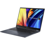 Asus Vivobook S 14 Flip TN3402 TN3402QA-DB56T 14" Touchscreen Convertible Notebook - WUXGA - 1920 x 1200 - AMD Ryzen 5 5600H Hexa-core (6 Core) - 16 GB Total RAM - 8 GB On-board Memory - 512 GB SSD - Quiet Blue