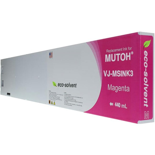 Clover Technologies Inkjet Ink Cartridge - Alternative for MUTOH (VJ-MSINK3-MA440) - Magenta Pack