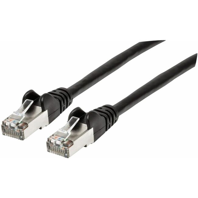 Manhattan Cat6a S/FTP Patch Cable, 14 ft., Black