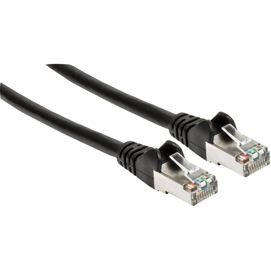 Manhattan Cat6a S/FTP Patch Cable, 14 ft., Black