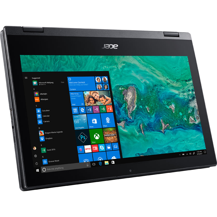 Acer Spin 1 SP111-33 SP111-33-P4VC 11.6" Touchscreen Convertible 2 in 1 Notebook - HD - 1366 x 768 - Intel Pentium Silver N5000 Quad-core (4 Core) 1.10 GHz - 4 GB Total RAM - 64 GB Flash Memory - Obsidian Black