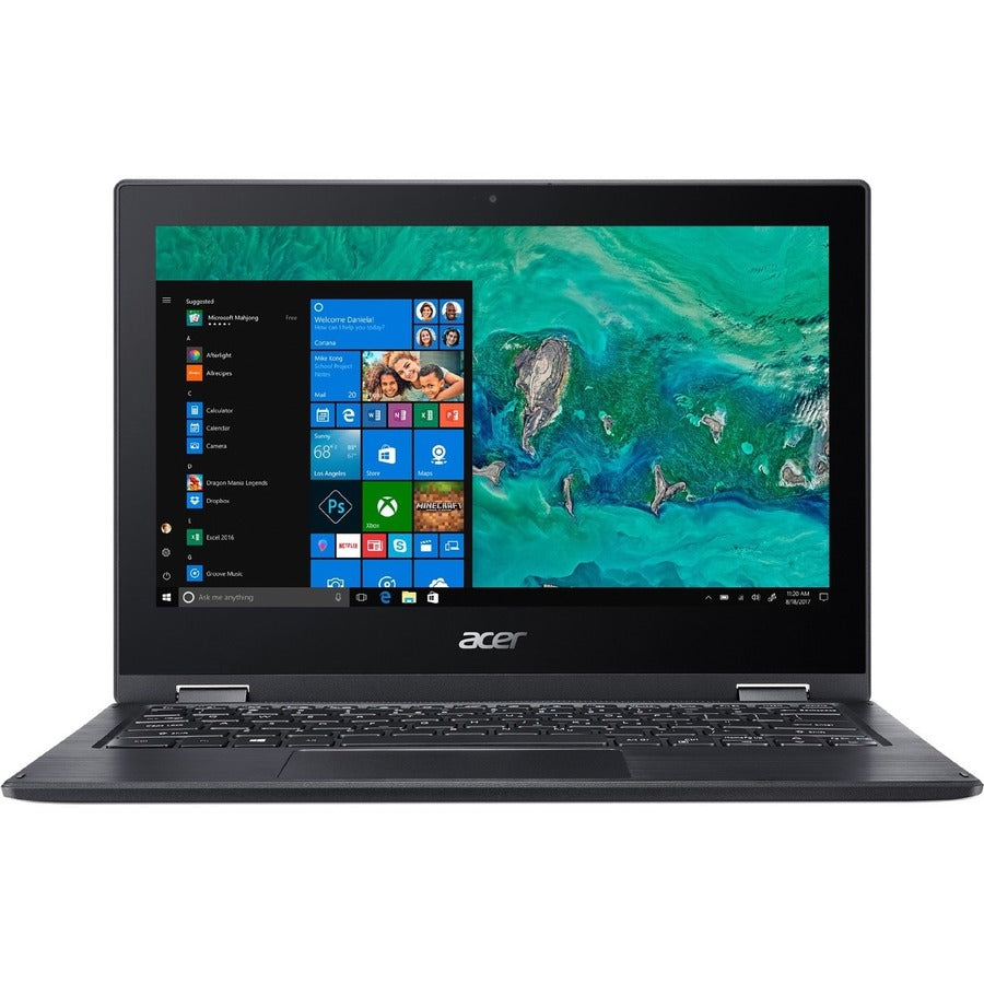 Acer Spin 1 SP111-33 SP111-33-P4VC 11.6" Touchscreen Convertible 2 in 1 Notebook - HD - 1366 x 768 - Intel Pentium Silver N5000 Quad-core (4 Core) 1.10 GHz - 4 GB Total RAM - 64 GB Flash Memory - Obsidian Black