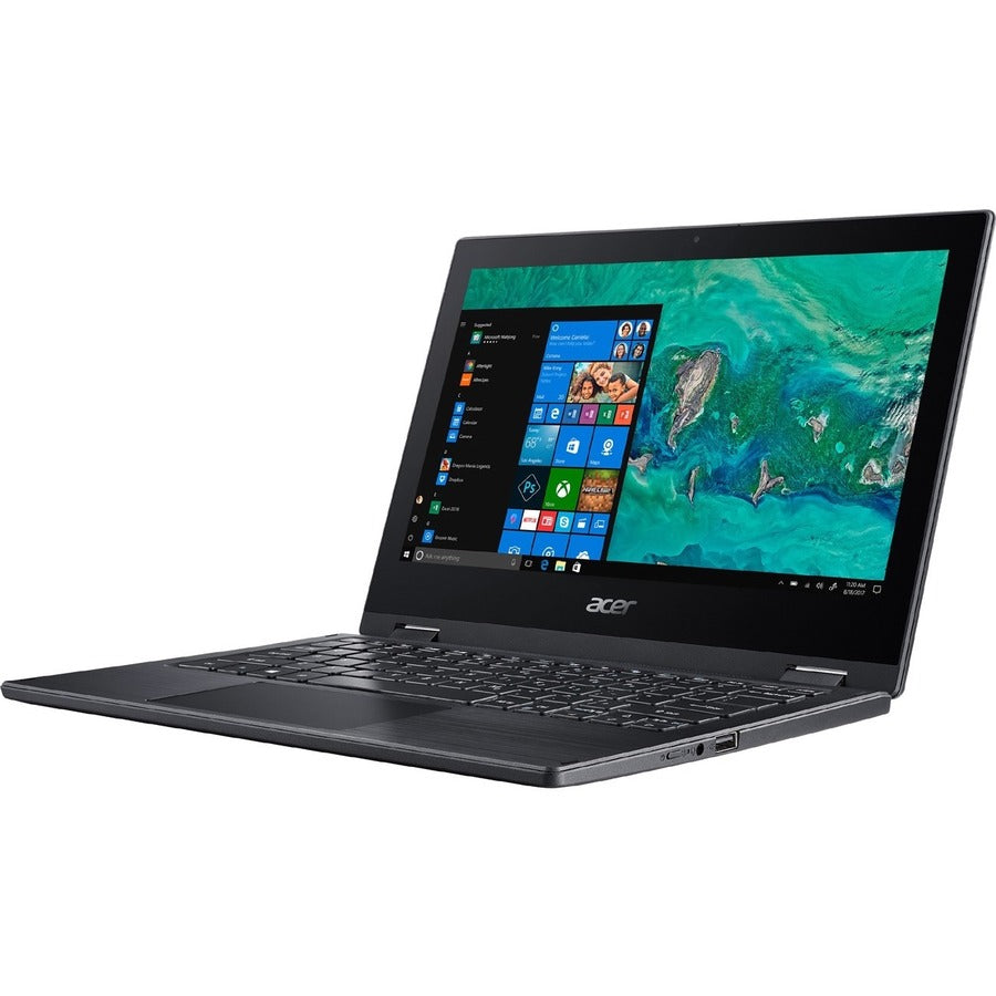 Acer Spin 1 SP111-33 SP111-33-P4VC 11.6" Touchscreen Convertible 2 in 1 Notebook - HD - 1366 x 768 - Intel Pentium Silver N5000 Quad-core (4 Core) 1.10 GHz - 4 GB Total RAM - 64 GB Flash Memory - Obsidian Black