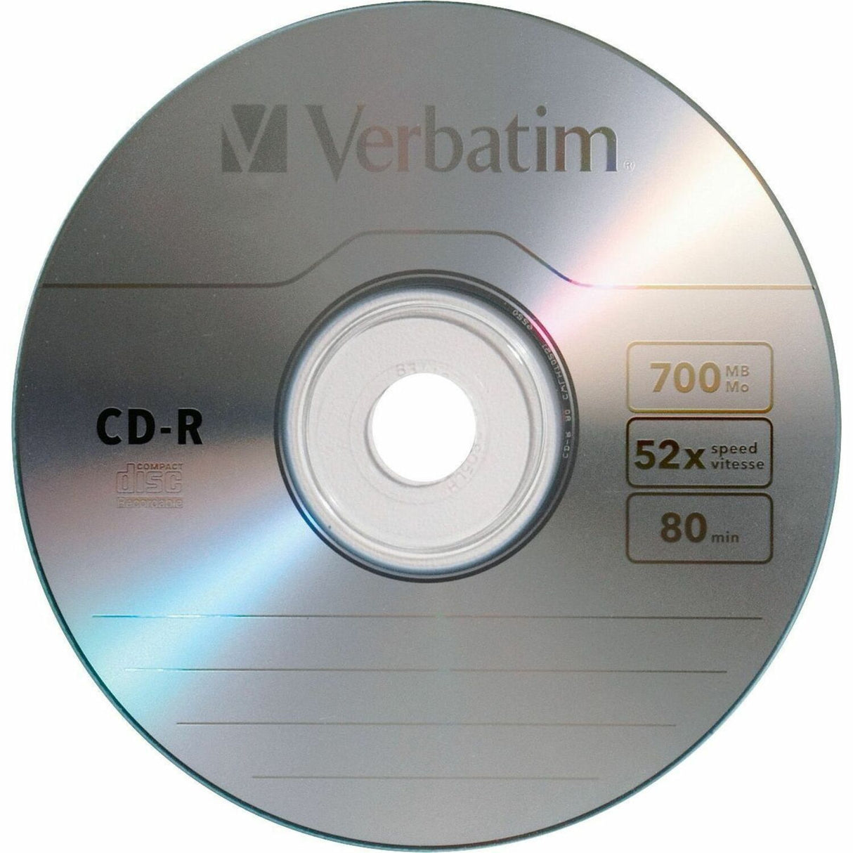 Verbatim CD-R 700MB 52X with Branded Surface - 30pk Spindle