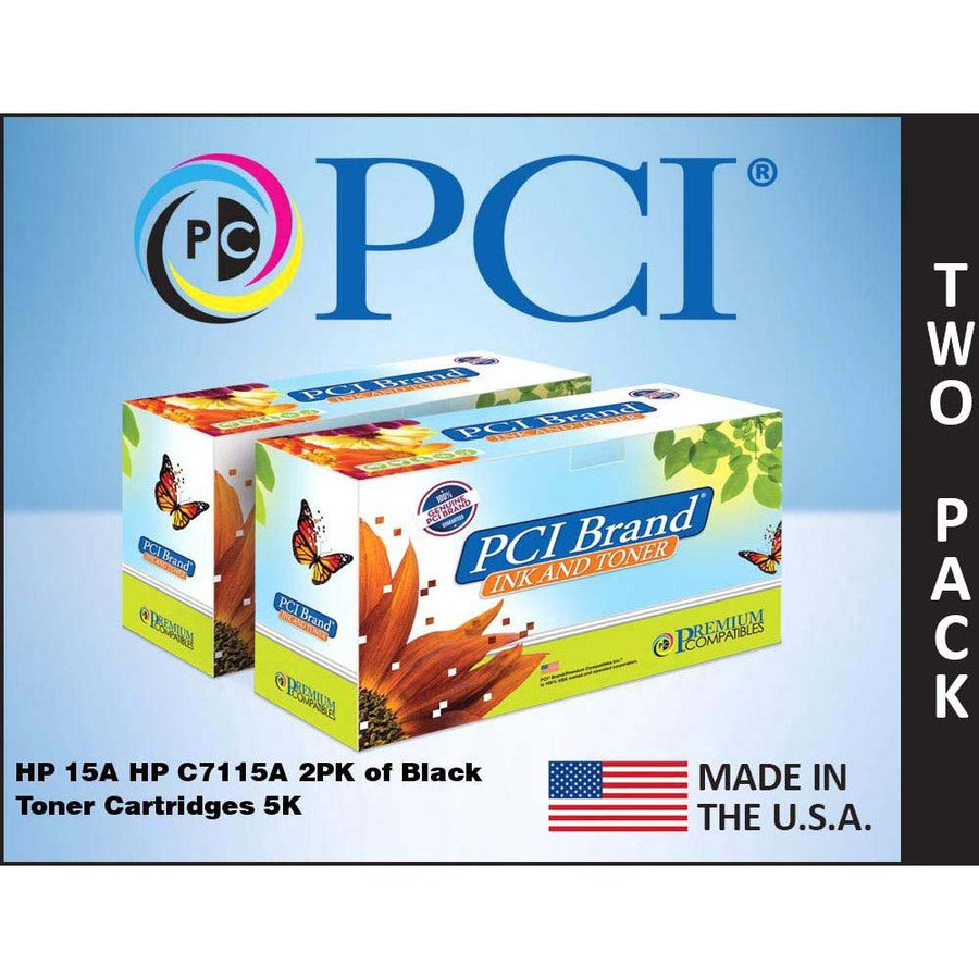 Premium Compatibles Laser Toner Cartridge - Alternative for HP C7115A-D - Black - 2 / Pack