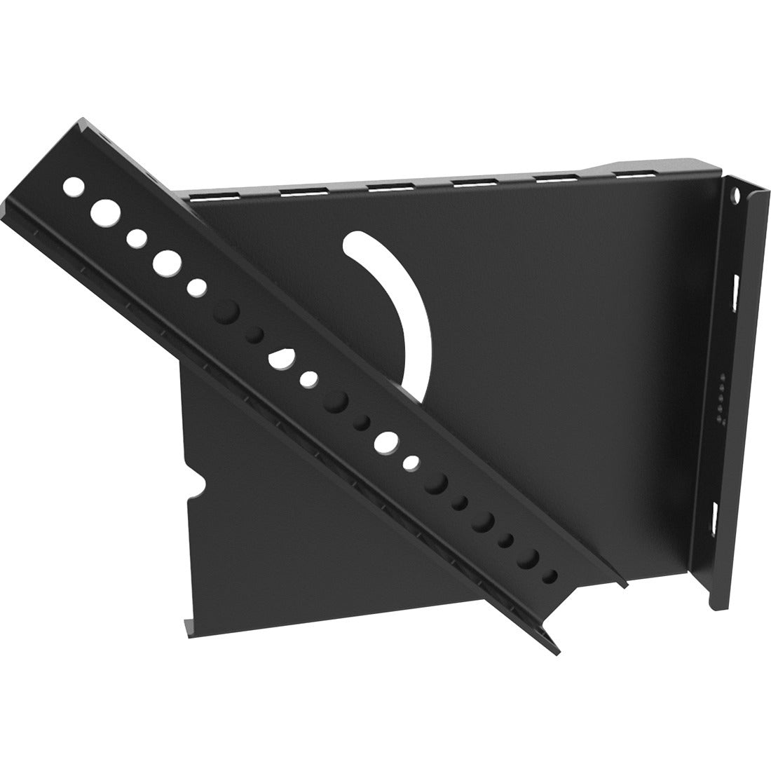 On-Q VWM-PIV-4RU Mounting Rail Kit for Patch Panel - Black - TAA Compliant