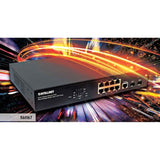 Intellinet Network Solutions 8-Port Gigabit PoE+ Web-Managed Switch with 2 SFP Ports, 140 Watt Power Budget, Desktop, Rackmount with Ears