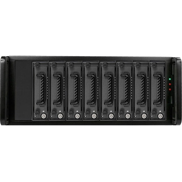 RAIDage JAGE480HD-TG Drive Enclosure 12Gb/s SAS, SATA/600 - Mini-SAS HD Host Interface - 4U Rack-mountable - Black