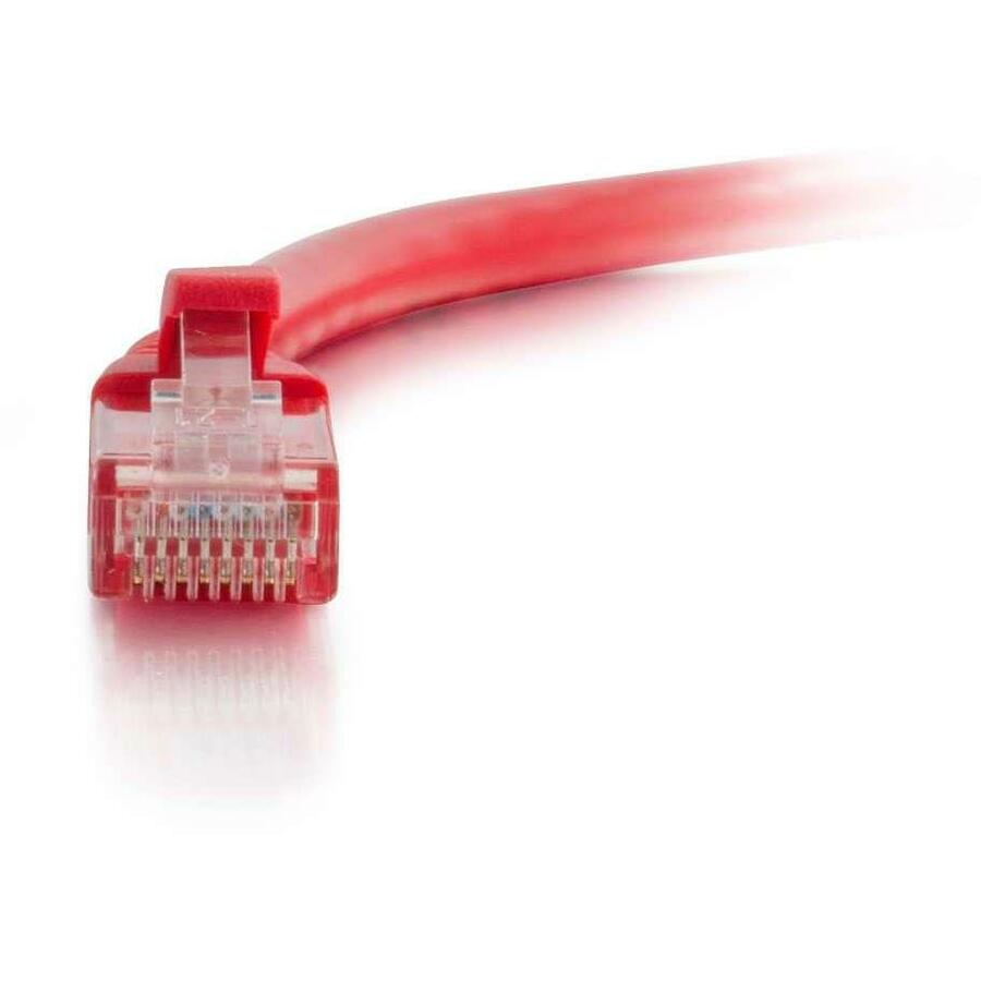 C2G 100ft Cat6 Snagless Unshielded (UTP) Ethernet Cable - Cat6 Network Patch Cable - PoE - Red