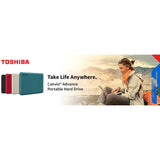 Toshiba Canvio Advance HDTCA20XR3AA 2 TB Portable Hard Drive - External - Red