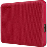 Toshiba Canvio Advance HDTCA20XR3AA 2 TB Portable Hard Drive - External - Red