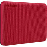 Toshiba Canvio Advance HDTCA20XR3AA 2 TB Portable Hard Drive - External - Red