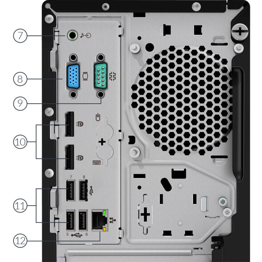 Lenovo ThinkCentre M720t 10SQ001LUS Desktop Computer - Intel Pentium Gold G5400 3.70 GHz - 8 GB RAM DDR4 SDRAM - 1 TB HDD - Tower